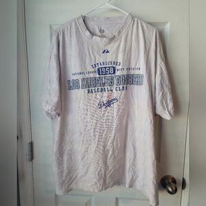 Vintage 2008 Los Angeles Dodgers West Division Short Sleeve Crew Neck Tee  SZXL